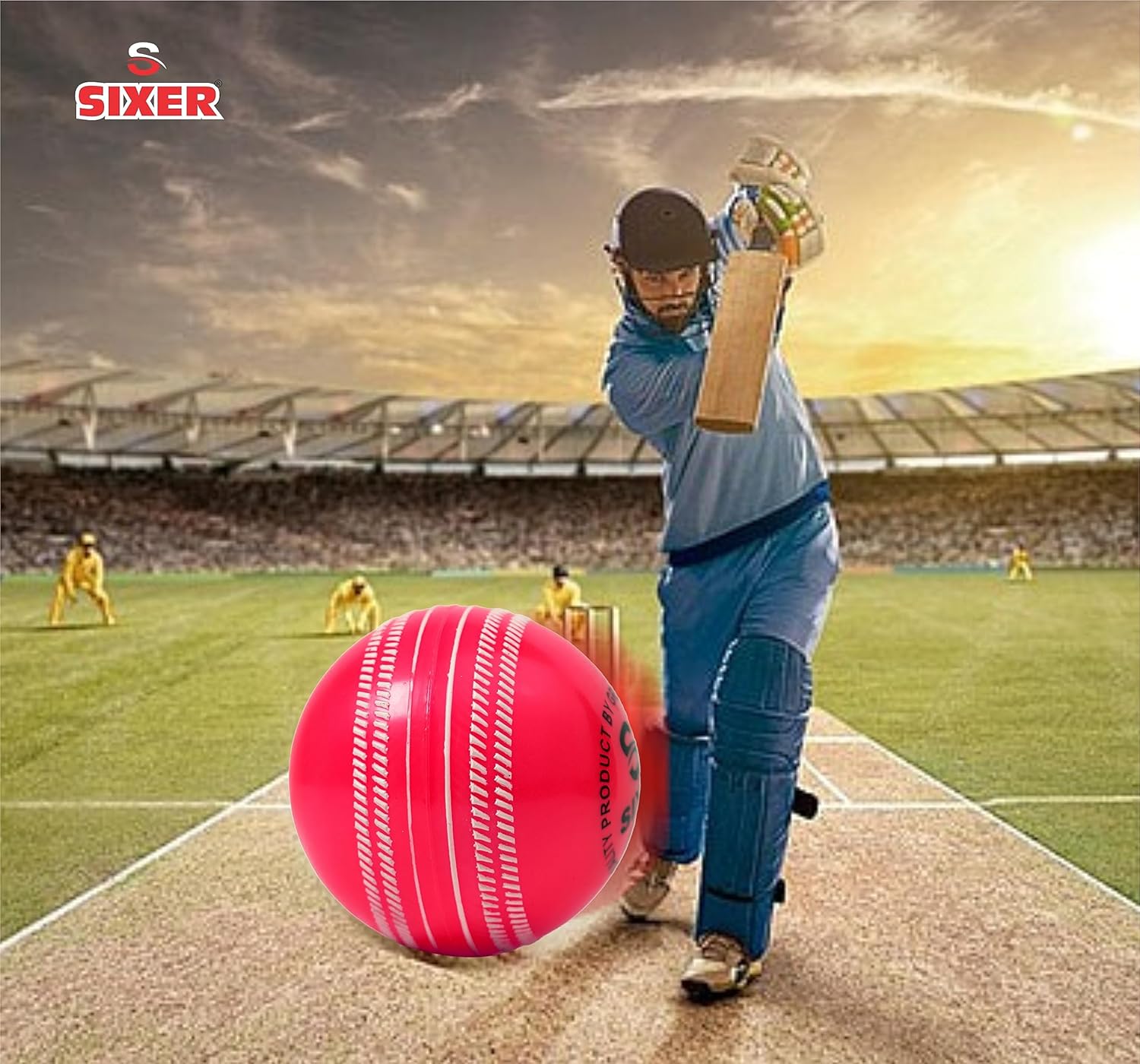 SIXER I10 WIND CRICKET BALLS 6 PACK